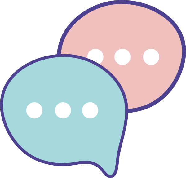 An icon of a chat bubble
